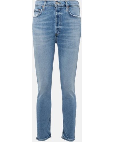 Agolde Nico High-rise Skinny Jeans - Blue