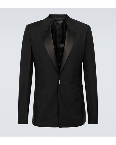 Givenchy Wool And Mohair Blend Suit Jacket - Black
