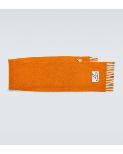 Marni Alpaca Wool-blend Scarf - Orange