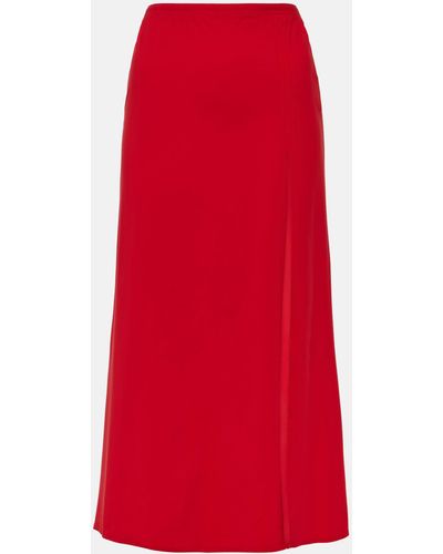 Karla Colletto Basics Midi Skirt - Red