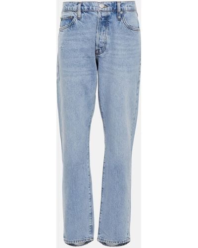 FRAME Le Slouch Mid-rise Straight Jeans - Blue