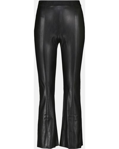Wolford Jenna Slim Faux Leather Pants - Black