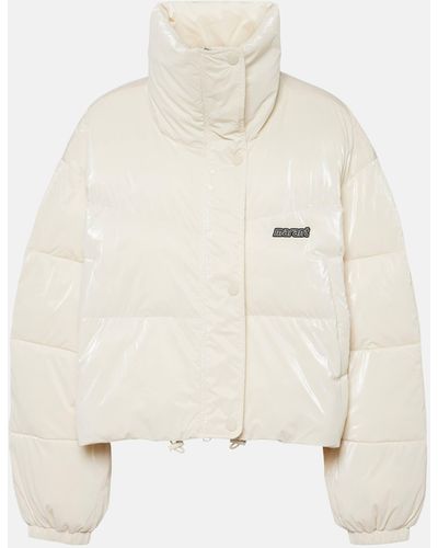 Isabel Marant Telia Cropped Puffer Jacket - White
