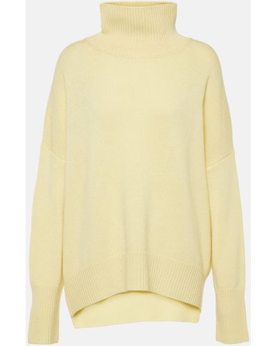 Lisa Yang Heidi Cashmere Turtleneck Sweater - Yellow