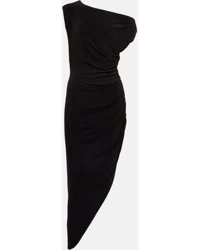 Norma Kamali Off-shoulder Jersey Gown - Black