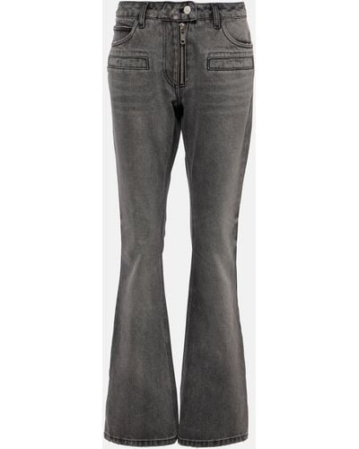 Courreges Low-rise Straight Jeans - Grey