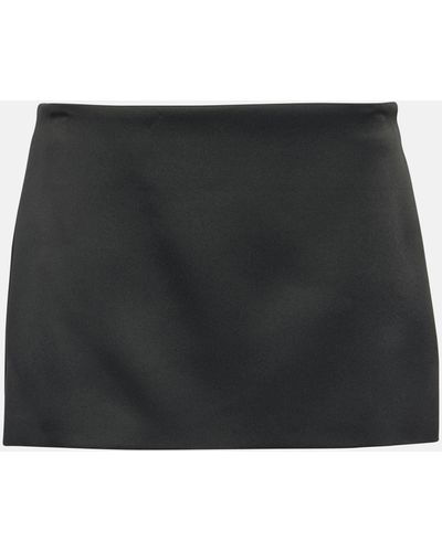 Khaite Jett Crepe Miniskirt - Black
