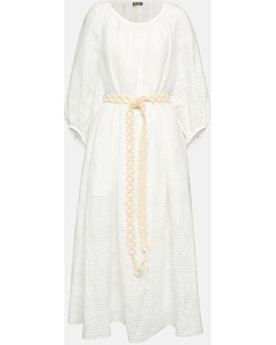 Loro Piana Cotton Midi Dress - White