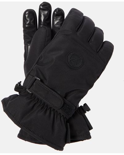 Yves Salomon Panelled Gloves - Black