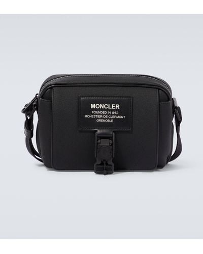 Moncler Nakoa Leather-trimmed Crossbody Bag - Black
