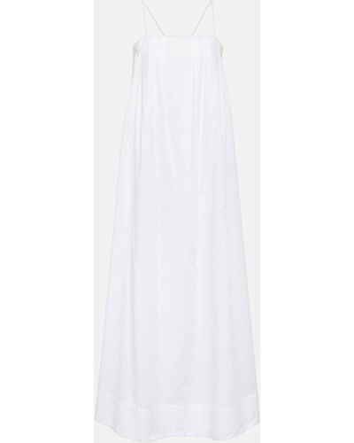 Asceno Heather Cotton Batiste Maxi Dress - White