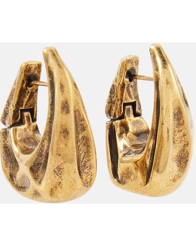 Khaite Olivia Small 18kt Gold-plated Hoop Earrings - Metallic