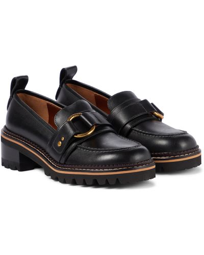See By Chloé Erine Leather Loafers - Black