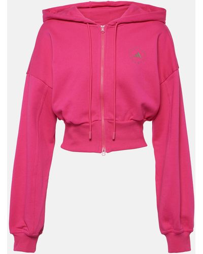 adidas By Stella McCartney Truecasuals Cotton Jersey Jacket - Pink