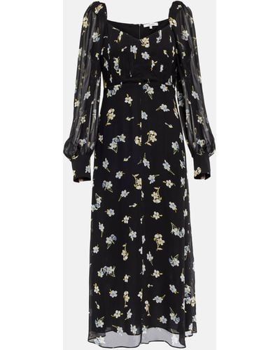 Dorothee Schumacher Midnight Blossom Midi Dress - Black