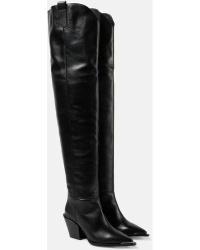 Dorothee Schumacher Strong Femininity Leather Over-the-knee Boots - Black
