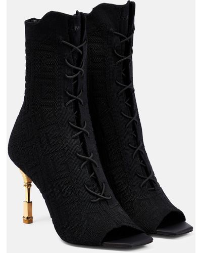 Balmain Moneta Ankle Boots - Black