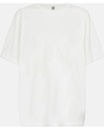 Totême Oversized Cotton Jersey T-shirt - White