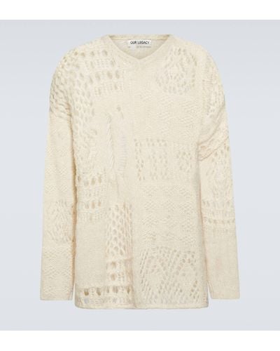 Our Legacy Crochet Wool Sweater - Natural