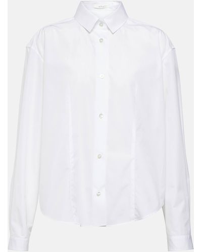 The Row Baltica Cotton Poplin Shirt - White