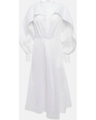 Jil Sander Cotton Shirt Dress - White