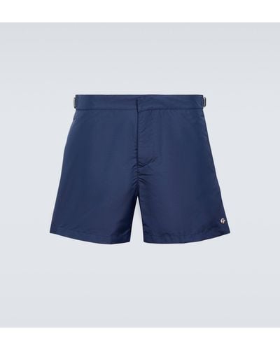 Loro Piana Logo Shorts - Blue