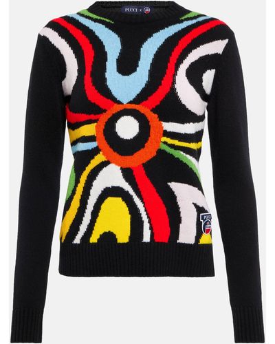 Emilio Pucci X Fusalp Intarsia Wool Cardigan - Multicolour