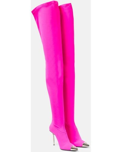 David Koma Jersey Over-the-knee Boots - Pink