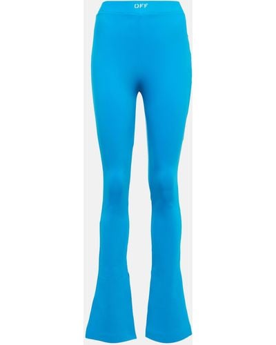 Off-White c/o Virgil Abloh Sleek Side-split leggings - Blue