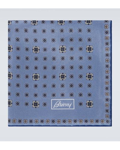 Brioni Silk Handkerchief - Blue