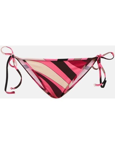 Emilio Pucci Printed Bikini Bottoms - Pink