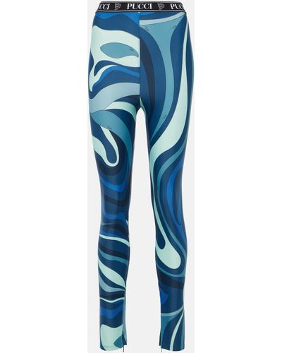 Emilio Pucci Printed leggings - Blue