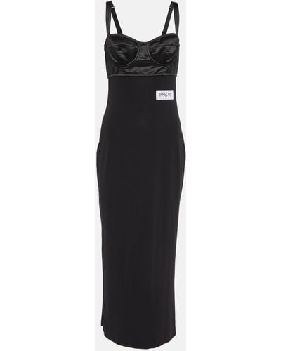 Dolce & Gabbana Cut-out Details Fitted Dress - Black