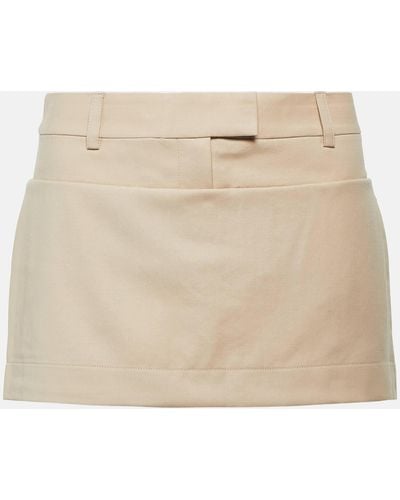 AYA MUSE Lacun Wool Miniskirt - Natural