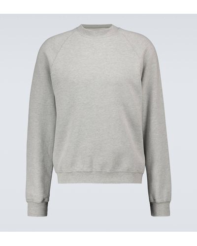 Les Tien Classic Cotton Raglan Sweatshirt - Grey