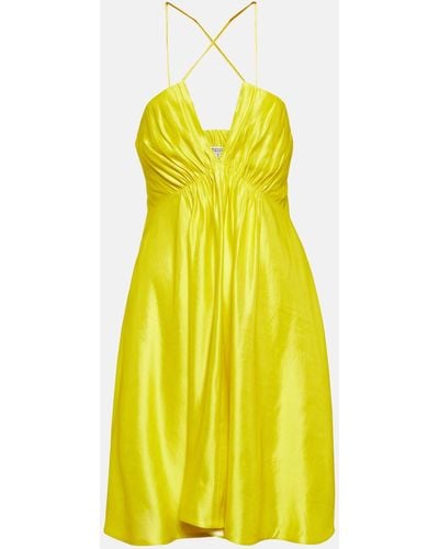 Dorothee Schumacher Hemp-blend Minidress - Yellow