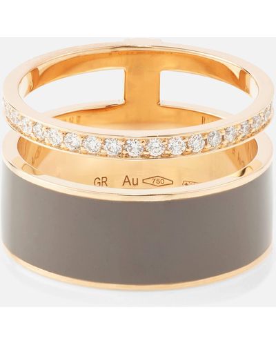 Repossi Berbere Chromatic 18kt Rose Gold Ring With Diamonds - Metallic