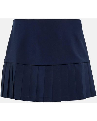 Tory Sport Pleated Miniskirt - Blue