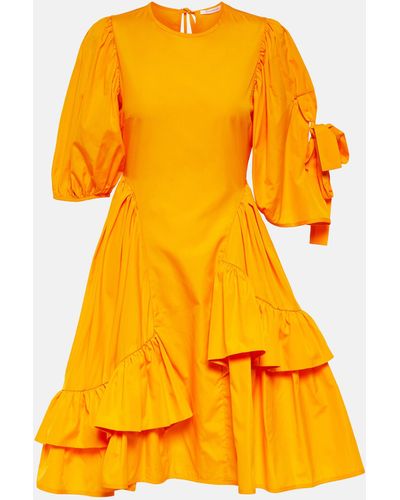 Cecilie Bahnsen Cotton Minidress - Yellow