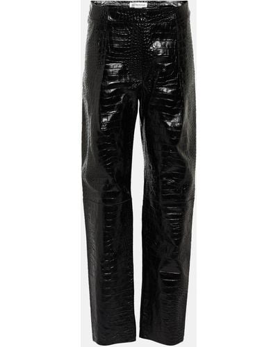 Designer Black Leather Pants for Women Up to 70 off Lyst Canada