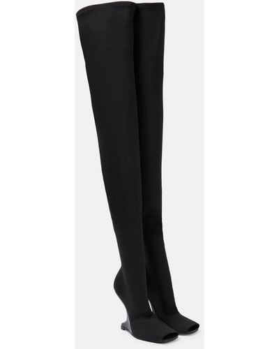 Rick Owens Lilies Cantilever Over-the-knee Boots - Black