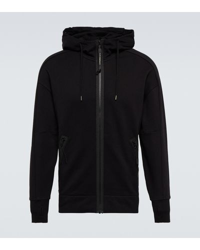 C.P. Company Sweatshirt mit Reißverschluss - Schwarz
