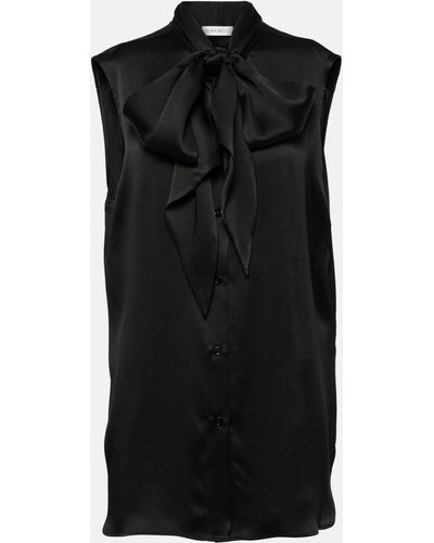 Nina Ricci Satin Shirt - Black