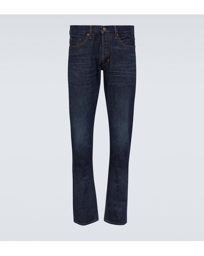 Tom Ford Mid-rise Slim Jeans - Blue