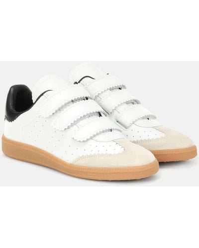 Isabel Marant Beth Leather Low-top Sneakers - White