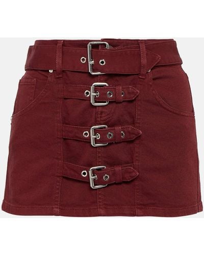 Blumarine Denim Miniskirt - Red