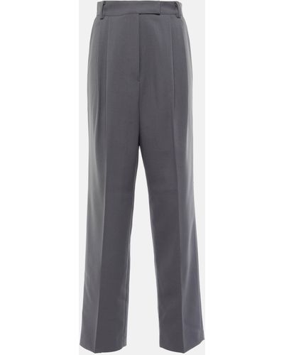 Frankie Shop Bea High-rise Straight Pants - Grey
