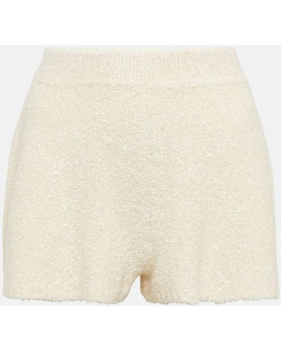 Loro Piana Silk Boucle Shorts - Natural