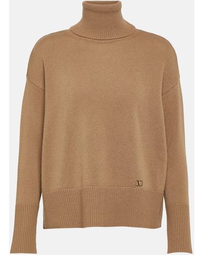 Valentino Cashmere Turtleneck Sweater - Brown