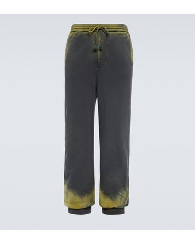Loewe Anagram Cotton Jersey Sweatpants - Grey
